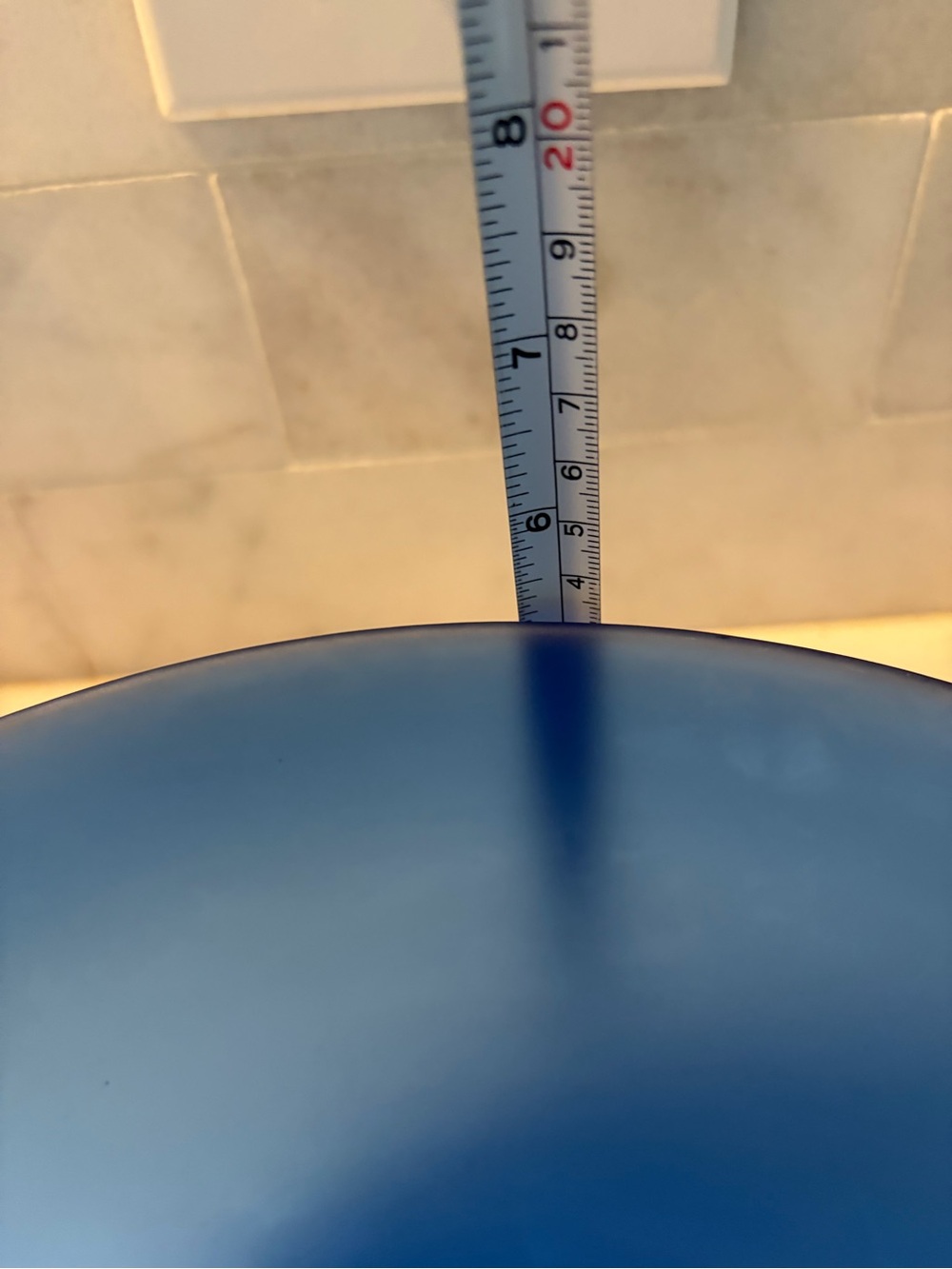 Cobalt Blue Vintage Frosted Glass Bowl 9.5 in Diameter 4.5 Inches High. - Picture 7 of 10
